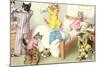 Crazy Cats Bedtime-null-Mounted Art Print