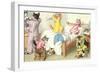 Crazy Cats Bedtime-null-Framed Premium Giclee Print