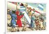 Crazy Cats Boarding Airplane-null-Framed Art Print