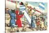 Crazy Cats Boarding Airplane-null-Stretched Canvas