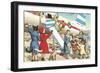 Crazy Cats Boarding Airplane-null-Framed Premium Giclee Print