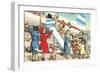 Crazy Cats Boarding Airplane-null-Framed Premium Giclee Print