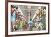 Crazy Cats Boarding the Train-null-Framed Art Print