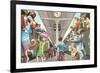 Crazy Cats Boarding the Train-null-Framed Art Print