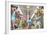 Crazy Cats Boarding the Train-null-Framed Art Print