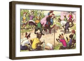 Crazy Cats Boxing-null-Framed Premium Giclee Print