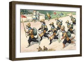 Crazy Cats Boy Scout Band-null-Framed Premium Giclee Print