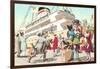 Crazy Cats Going on Cruise-null-Framed Art Print