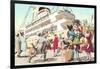 Crazy Cats Going on Cruise-null-Framed Art Print