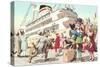 Crazy Cats Going on Cruise-null-Stretched Canvas