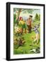 Crazy Cats Golfing-null-Framed Art Print