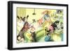 Crazy Cats in Bathtub-null-Framed Art Print