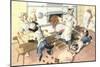 Crazy Cats in the Bakery-null-Mounted Premium Giclee Print