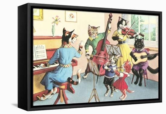 Crazy Cats Musical Ensemble-null-Framed Stretched Canvas