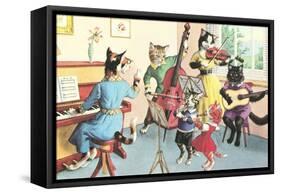 Crazy Cats Musical Ensemble-null-Framed Stretched Canvas