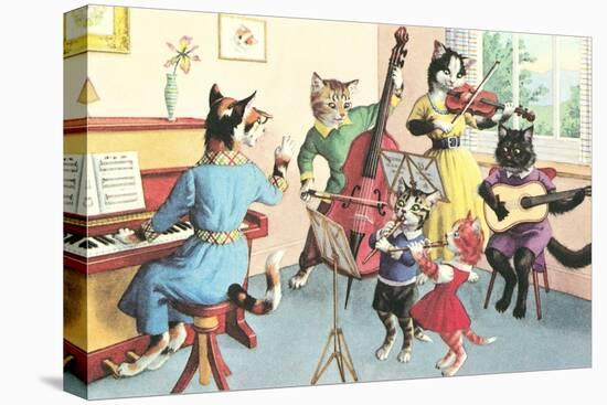 Crazy Cats Musical Ensemble-null-Stretched Canvas