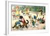 Crazy Cats on the Playground-null-Framed Art Print