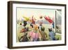 Crazy Cats Playing Soccer-null-Framed Premium Giclee Print