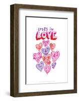 Crazy In Love - Tommy Human Cartoon Print-Tommy Human-Framed Giclee Print