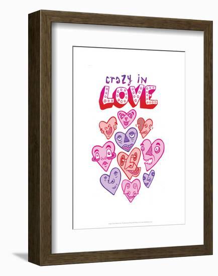 Crazy In Love - Tommy Human Cartoon Print-Tommy Human-Framed Giclee Print