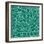 Crazy Management Flowchart-YKh-Framed Art Print