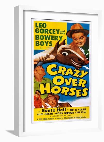 Crazy over Horses-null-Framed Art Print