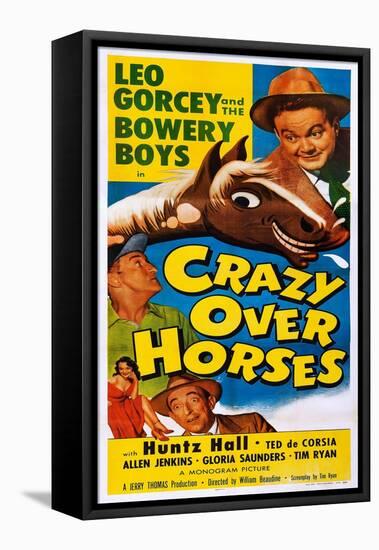 Crazy over Horses-null-Framed Stretched Canvas
