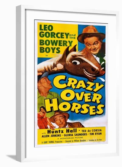 Crazy over Horses-null-Framed Art Print