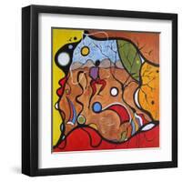 Crazy Rain Dance-Ruth Palmer-Framed Art Print