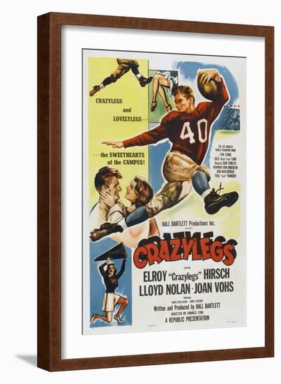 Crazylegs, Elroy Hirsch, 1953-null-Framed Art Print