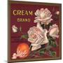 Cream Brand - Rialto, California - Citrus Crate Label-Lantern Press-Mounted Art Print