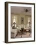 Cream Colored Living Room with Ornate Coffee Table-null-Framed Photographic Print