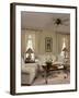 Cream Colored Living Room with Ornate Coffee Table-null-Framed Photographic Print