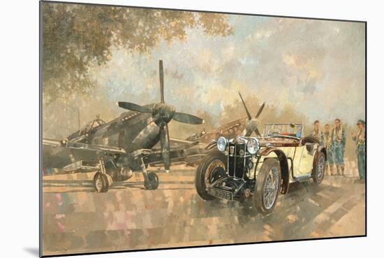 Cream Cracker MG 4 Spitfires-Peter Miller-Mounted Giclee Print