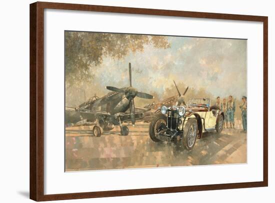 Cream Cracker MG 4 Spitfires-Peter Miller-Framed Giclee Print