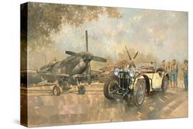 Cream Cracker MG 4 Spitfires-Peter Miller-Stretched Canvas