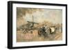 Cream Cracker MG 4 Spitfires-Peter Miller-Framed Premium Giclee Print