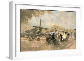 Cream Cracker MG 4 Spitfires-Peter Miller-Framed Premium Giclee Print