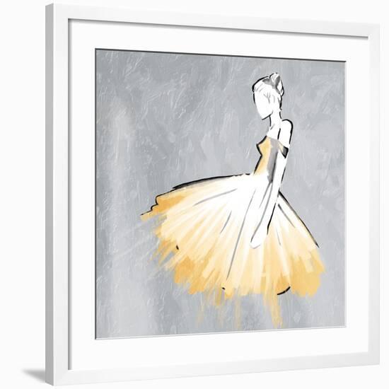 Cream Dress-OnRei-Framed Art Print