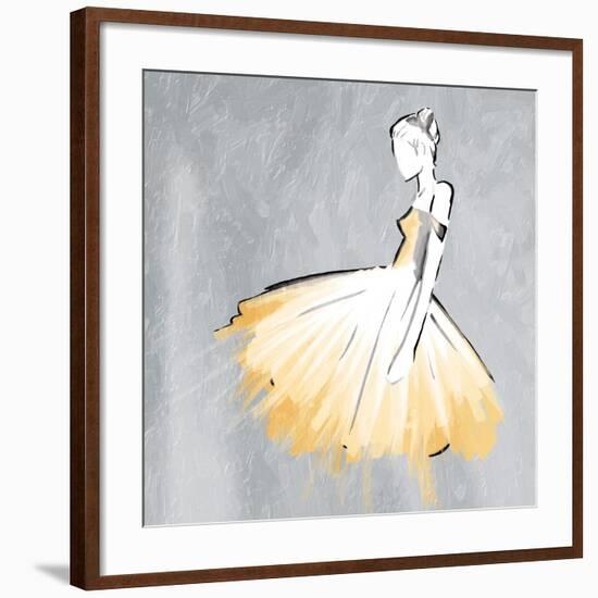 Cream Dress-OnRei-Framed Art Print