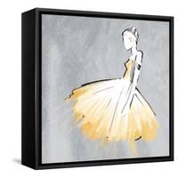 Cream Dress-OnRei-Framed Stretched Canvas