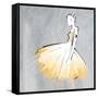 Cream Dress-OnRei-Framed Stretched Canvas