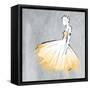 Cream Dress-OnRei-Framed Stretched Canvas