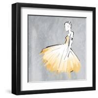 Cream Dress-OnRei-Framed Art Print