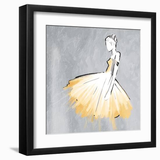 Cream Dress-OnRei-Framed Art Print