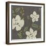 Cream Florals II-Jennifer Goldberger-Framed Art Print