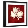 Cream on Crimson-Sarah Parker-Framed Art Print