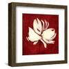 Cream on Crimson-Sarah Parker-Framed Art Print