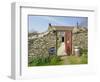 Cream Teas Sign Outside Cornish Farmhouse, Near Fowey, Cornwall, England, UK-Nick Wood-Framed Photographic Print