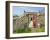 Cream Teas Sign Outside Cornish Farmhouse, Near Fowey, Cornwall, England, UK-Nick Wood-Framed Photographic Print